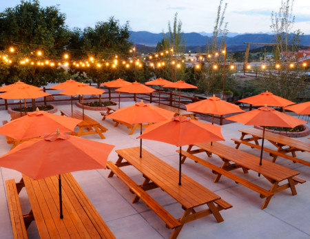 private patio for catered meals