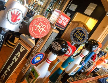 sixteen draft beers on tap at 8 Mile Bar & Grill
